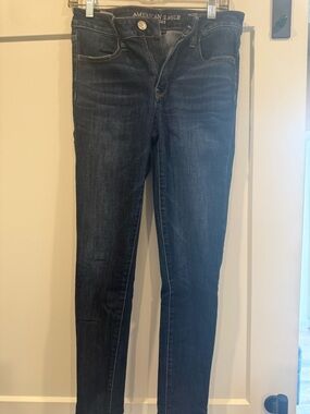 American Eagle Outfitters Women's Dark Indigo Skinny Jeans